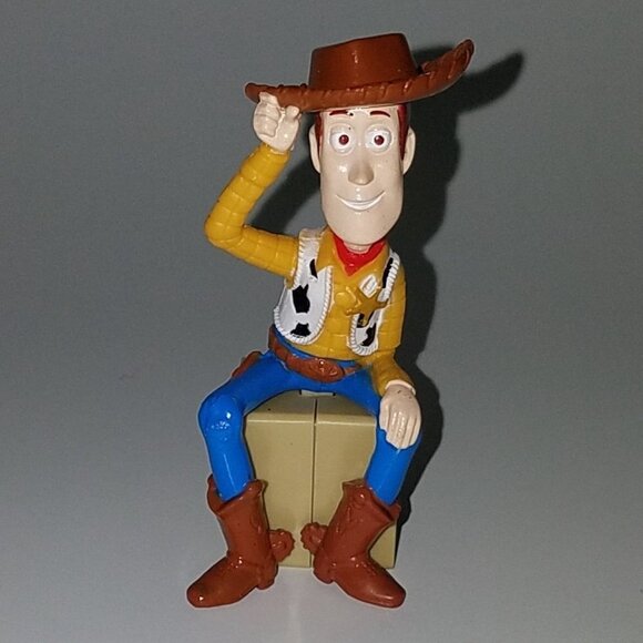 2 Toy Story Buzz Lightyear Woody Disney Decopac Birthday Cake Topper Figure Lot - Picture 7 of 11